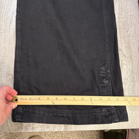 Free People We The Free Benji relaxed wide leg jeans black size 31 NWT coastal - Picture 10 of 12